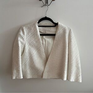 Maje Paris cropped white jacket